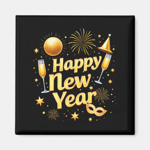 Happy New Year 2026 New Years Eve Party Countdown Magnet
