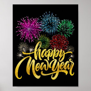 Happy New Year 2026 New Years Eve Party Countdown Poster