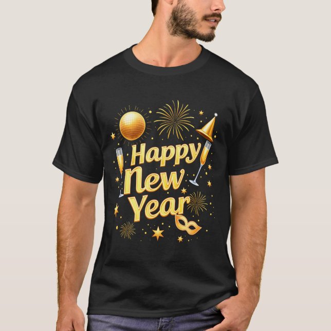 Happy New Year 2026 New Years Eve Party Countdown  T-Shirt (Front)