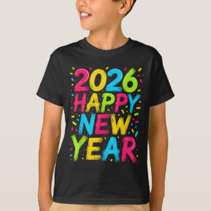 Happy New Year 2026 New Years Eve Party Countdown T-Shirt