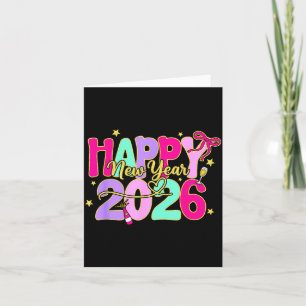 Happy New Year 2026 New Years Eve Party Family Mat Card