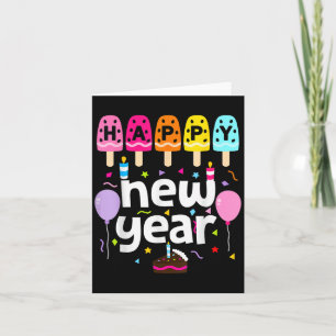 Happy New Year 2026 New Years Eve Party Kids Girls Card