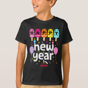 Happy New Year 2026 New Years Eve Party Kids Girls T-Shirt