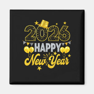 Happy New Year 2026 New Years Eve Party  Magnet