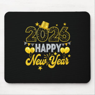 Happy New Year 2026 New Years Eve Party Mouse Pad