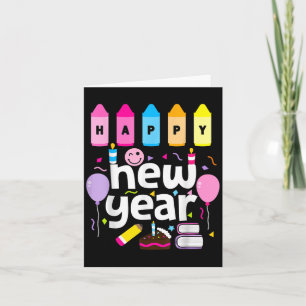 Happy New Year 2026 New Years Eve Party Teacher Ki Card
