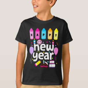 Happy New Year 2026 New Years Eve Party Teacher Ki T-Shirt