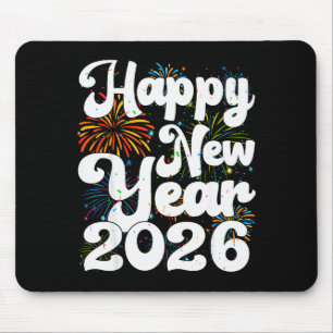 Happy New Year 2026 Nye Fireworks Cool New Years E Mouse Pad