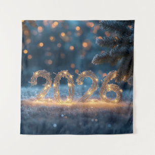 happy new year 2026 party backdrop tapestry