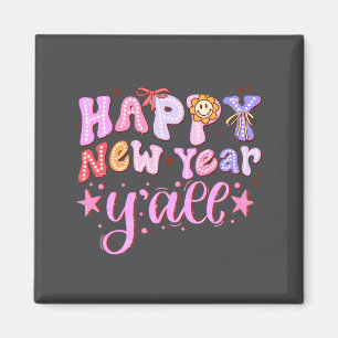 Happy New Year 2026 Party Countdown New Years Y'al Magnet