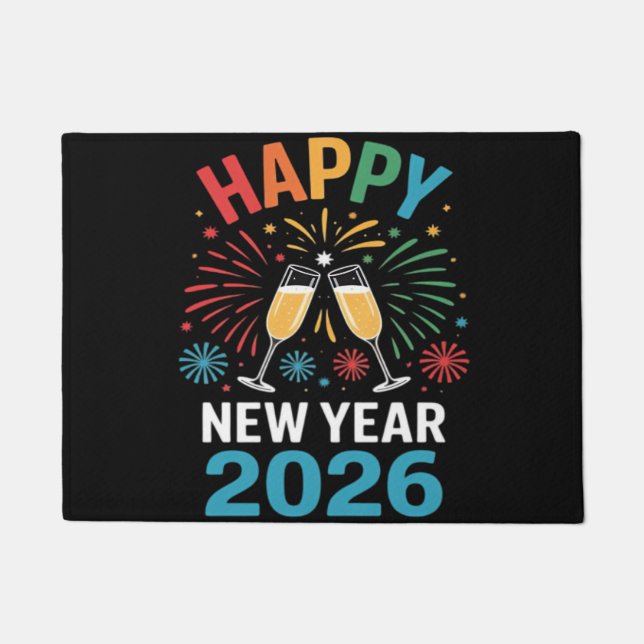 Happy New Year 2026 Party Funny New Years Eve 2026 Doormat (Front)