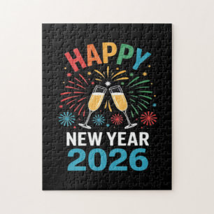 Happy New Year 2026 Party Funny New Years Eve 2026 Jigsaw Puzzle