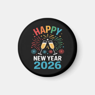 Happy New Year 2026 Party Funny New Years Eve 2026 Magnet