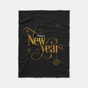Happy New Year 2026 Party Gift Tee  Fleece Blanket