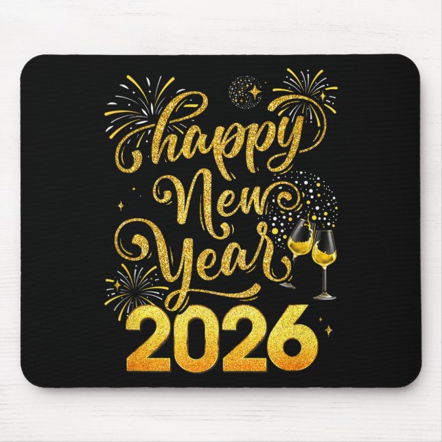 Happy New Year 2026 Party New Years Eve Holiday  Mouse Pad (Front)