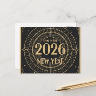 HAPPY NEW YEAR 2026  POSTCARD