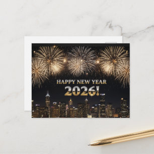 HAPPY NEW YEAR 2026  POSTCARD