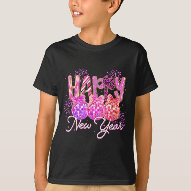 Happy New Year 2026 Preppy New Years Nk Coquette B T-Shirt (Front)