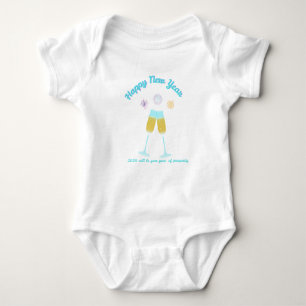 Happy New Year 2026 Prosperity Design Baby Bodysuit