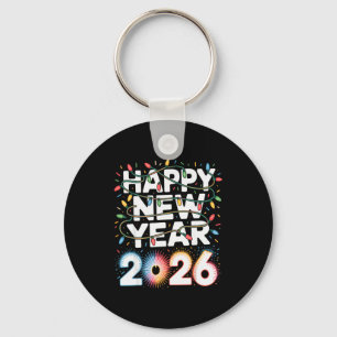 Happy New Year 2026 Sparkle Shirt For Women  Key Ring