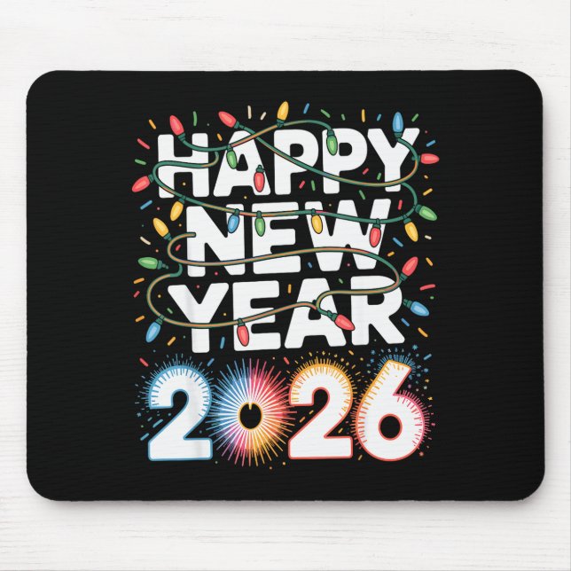 Happy New Year 2026 Sparkle Shirt For Women  Mouse Pad (Front)