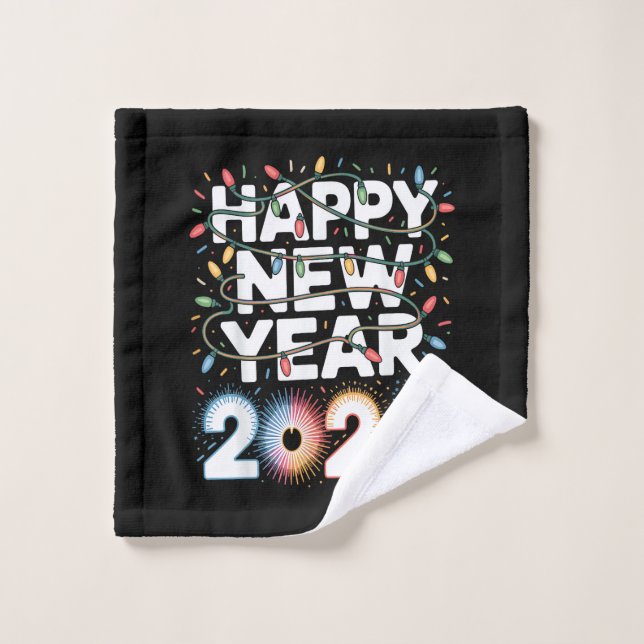 Happy New Year 2026 Wash Cloth (Wash Cloth)
