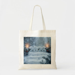 happy new year 2026 winter calm totebag tote bag