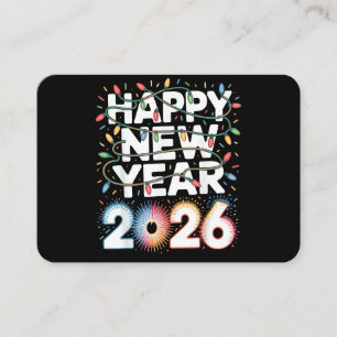 Happy New Year 2026Happy New Year 2026 Business Card
