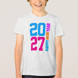 Happy New Year 2027-34568 Tri-Blend Shirt
