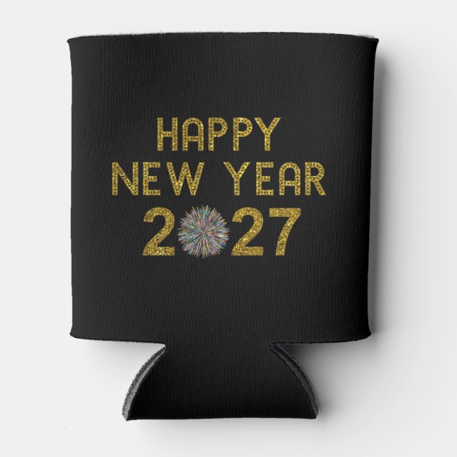 Happy New Year 2027 Can Cooler (Front)