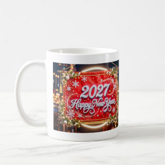 Happy New Year 2027 Celebration Coffee Mug