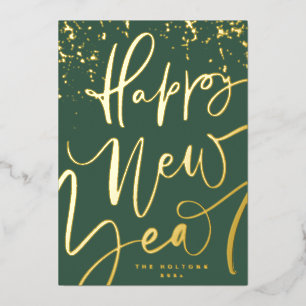 HAPPY NEW YEAR 2027 IN HANDWRITTEN Gold
