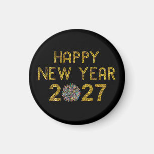 Happy New Year 2027 Magnet