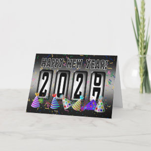 Happy New Year 2027 Odometer  Holiday Card