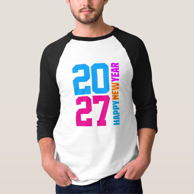 Happy New Year 2027 T-Shirt (Front)