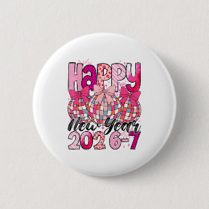 Happy New Year 202-67 Meme Cute Coquette Nk Bow Di 6 Cm Round Badge