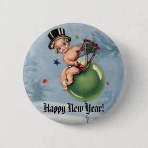 Happy New Year! 6 Cm Round Badge