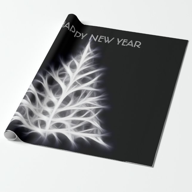 Happy new year and be blessed wrapping paper (Unrolled)