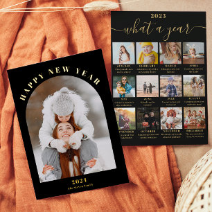 Happy New Year arch year in review 13 photos black