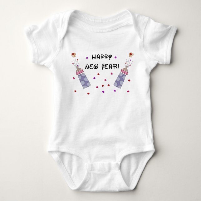 Happy New Year Baby Bodysuit (Front)
