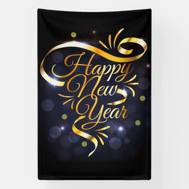 Happy New Year  Banner (Vertical)