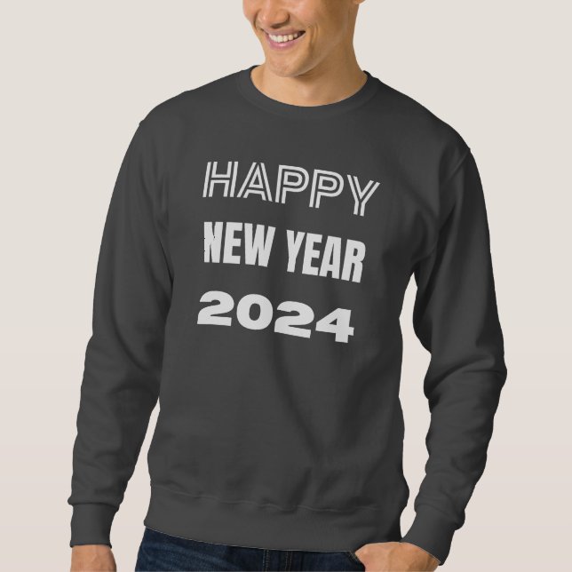Happy New Year Basic Sweatshirt (Front)