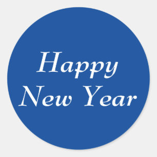 Happy New Year Bernhard Blue Sticker by Janz
