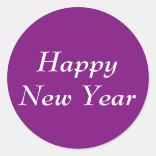 Happy New Year Bernhard Purple Sticker by Janz