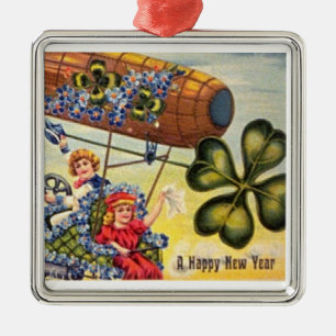 Happy New Year Blimp Ornament