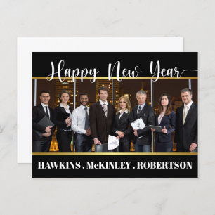 Happy New Year Business Postcard
