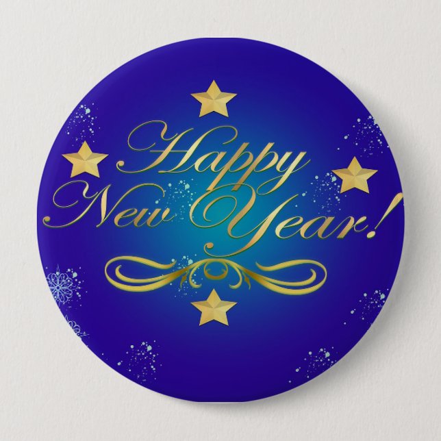 Happy New Year Button (Front)