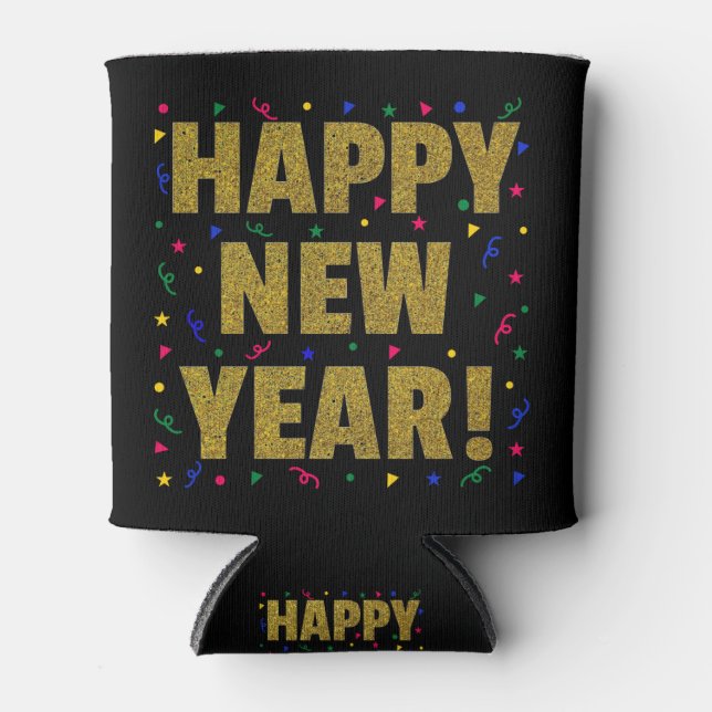 Happy New Year Can Cooler (Front)