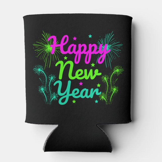 Happy New Year  Can Cooler (Back)