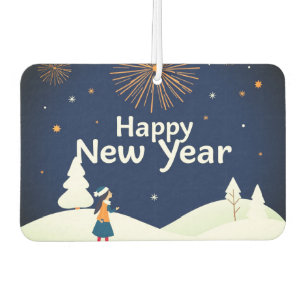 Happy New Year Car Air Freshener